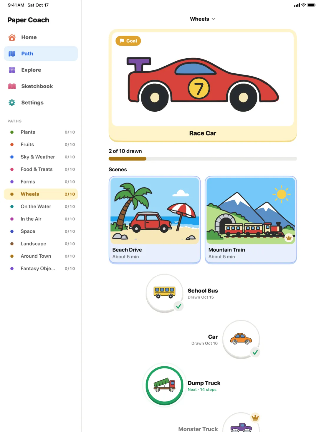 Each lesson builds on the one before, on iPad