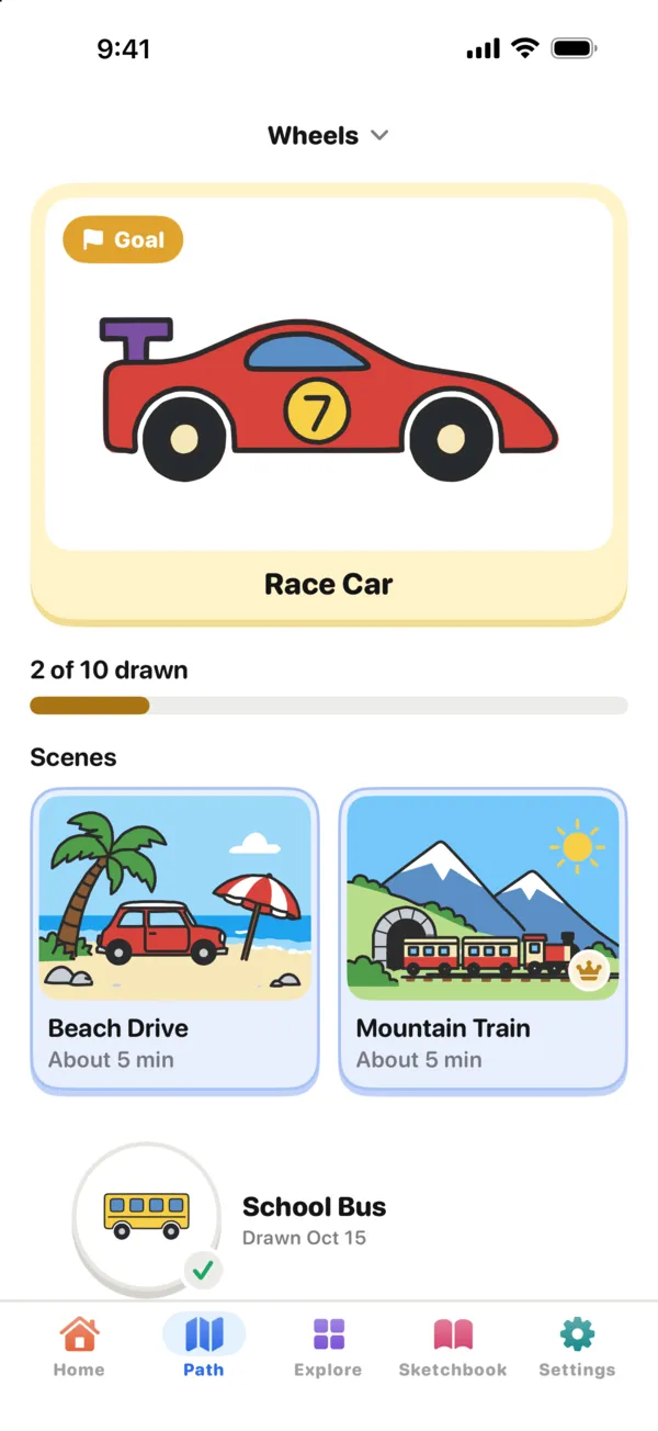 Each lesson builds on the one before, on iPhone