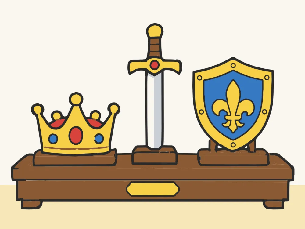 Royal Treasures, a scene to draw in Paper Coach